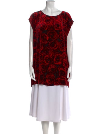 Dries Van Noten Printed Scoop Neck Tunic