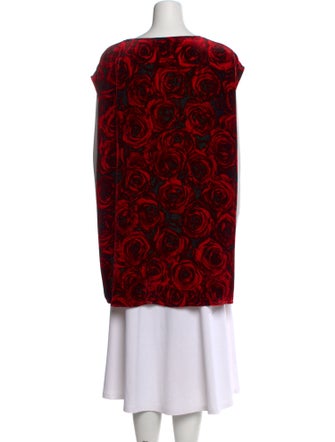 Dries Van Noten Printed Scoop Neck Tunic