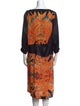Dries Van Noten Silk Midi Length Dress