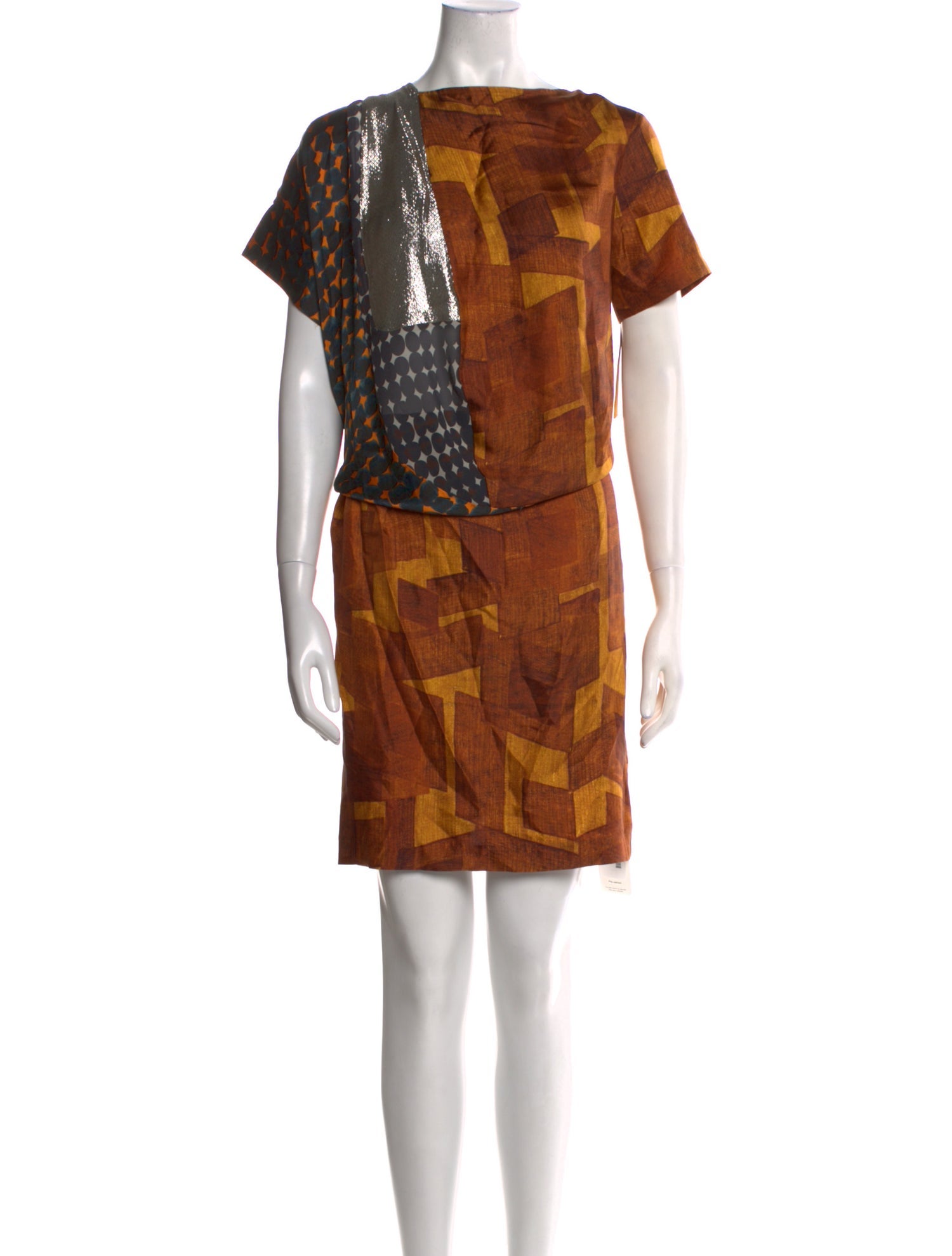 Dries Van Noten Silk Knee-Length Dress w/ Tags