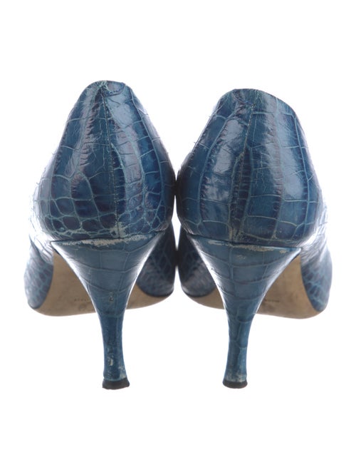 Dries Van Noten Alligator Animal Print Pumps