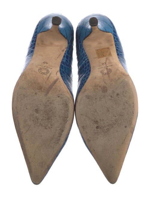 Dries Van Noten Alligator Animal Print Pumps