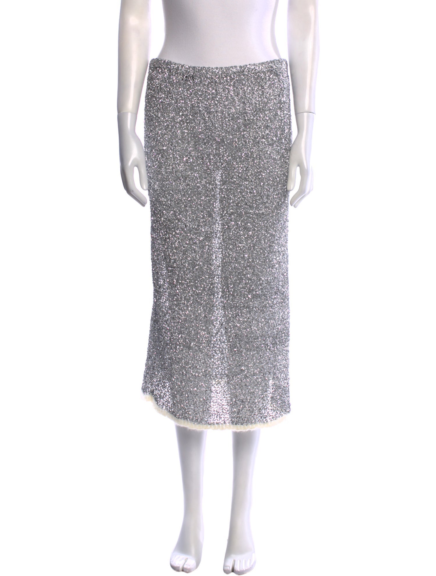 Dries Van Noten Merino Wool Knee-Length Skirt