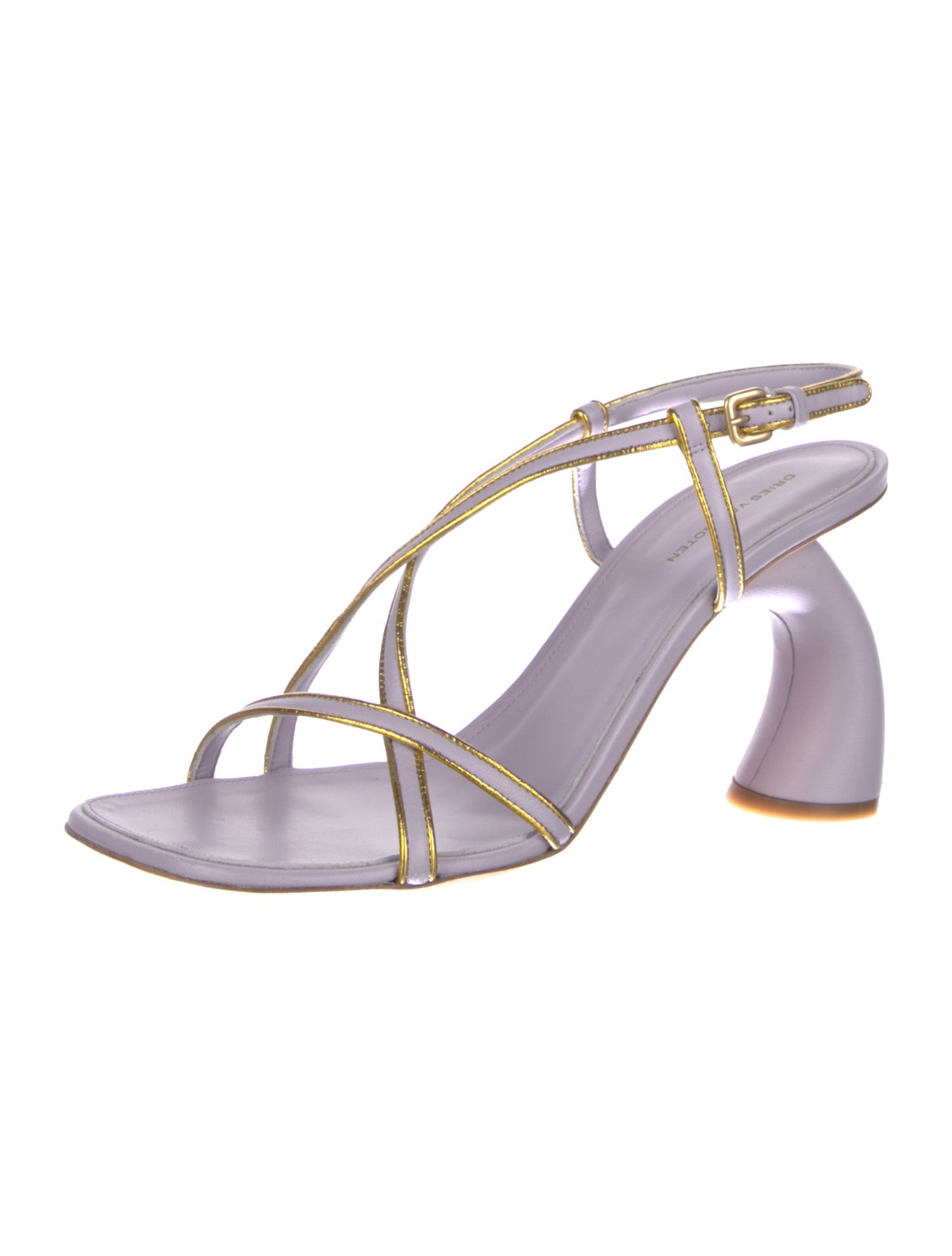 Dries Van Noten Leather Slingback Sandals