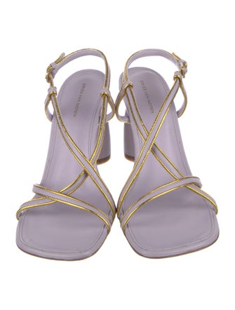 Dries Van Noten Leather Slingback Sandals