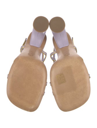 Dries Van Noten Leather Slingback Sandals