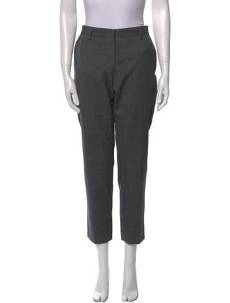 Dries Van Noten Wool Straight Leg Pants