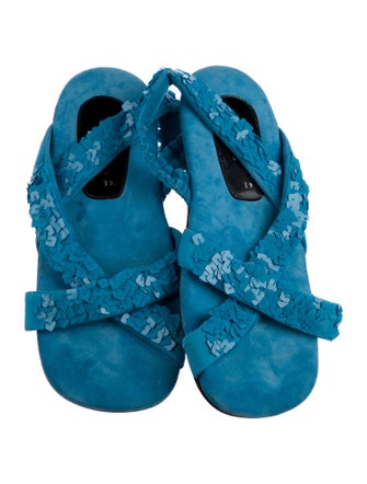 Dries Van Noten Suede Slingback Sandals