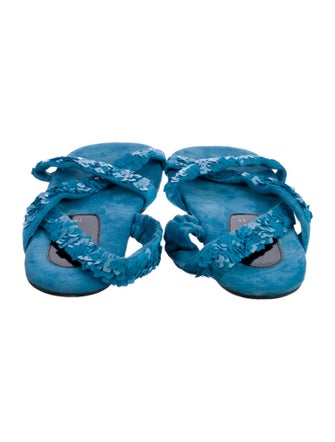 Dries Van Noten Suede Slingback Sandals