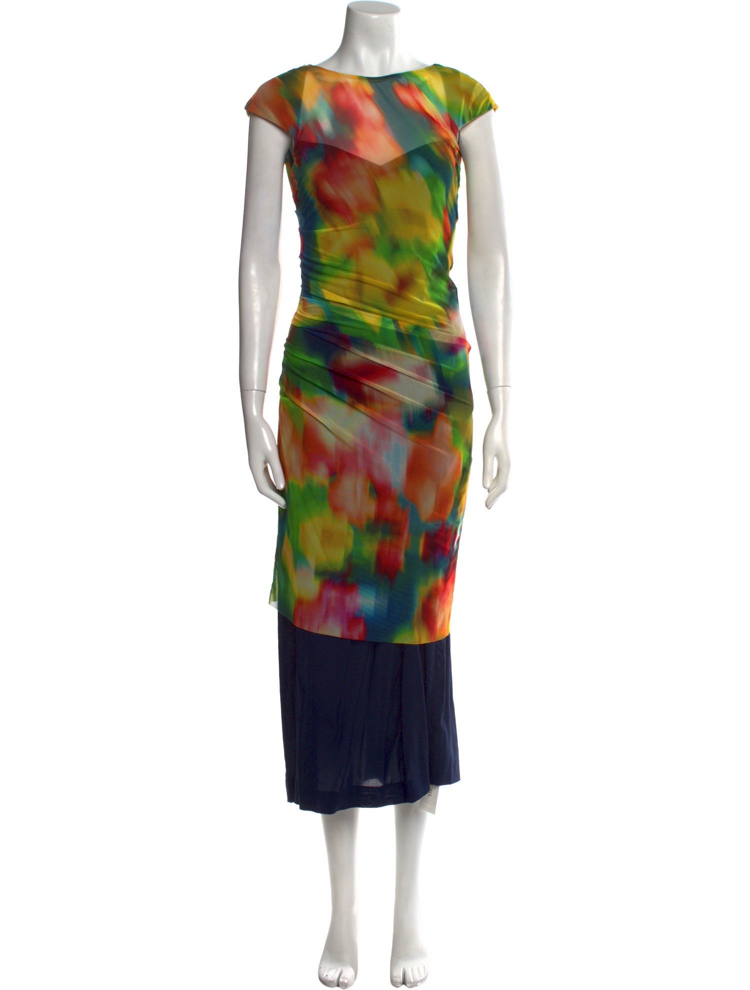 Dries Van Noten Printed Long Dress