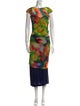 Dries Van Noten Printed Long Dress