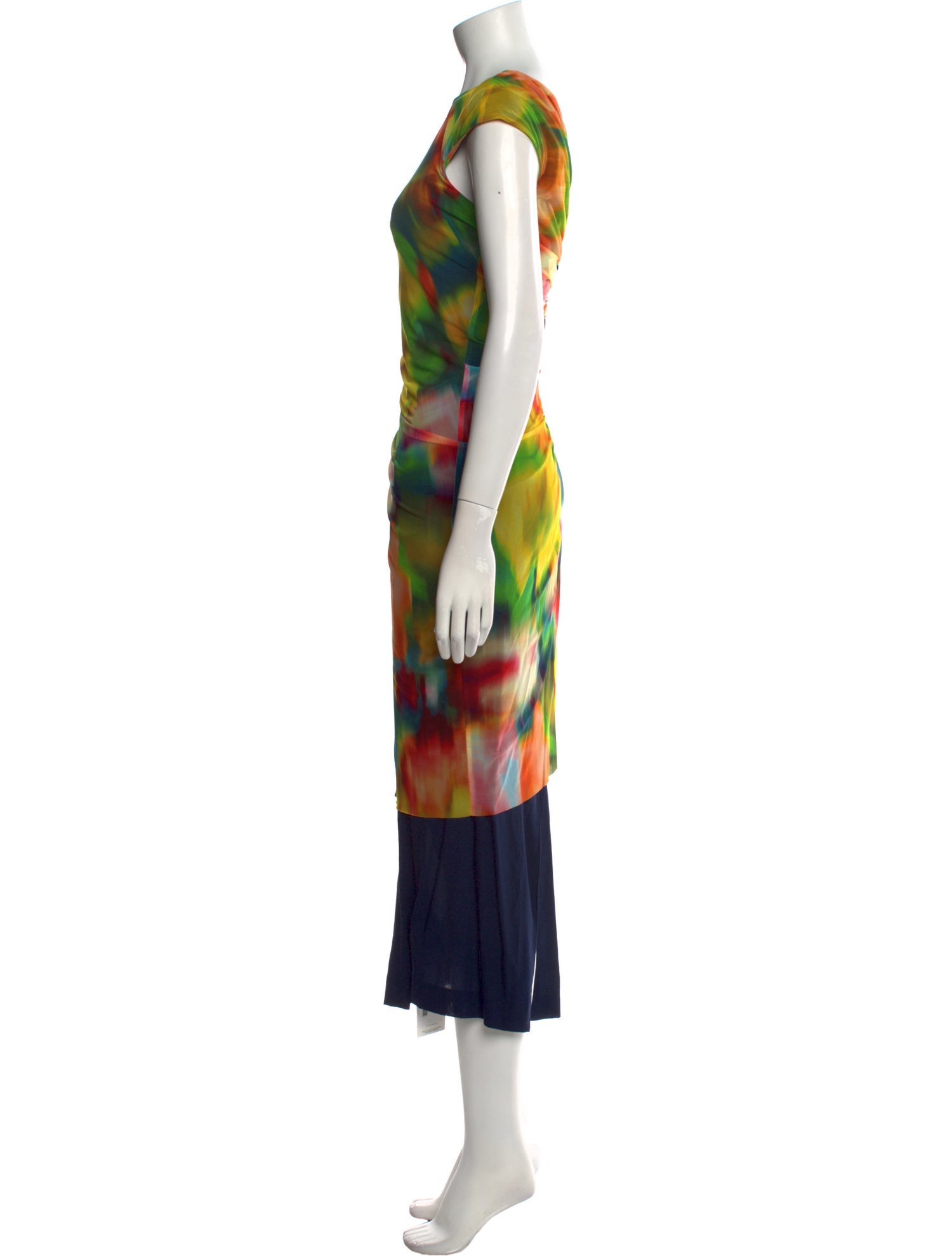 Dries Van Noten Printed Long Dress