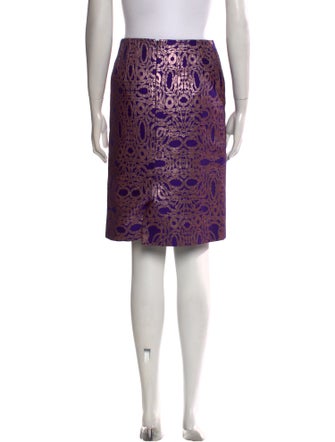 Dries Van Noten Printed Knee-Length Skirt