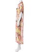 Dries Van Noten Floral Print Long Dress