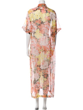 Dries Van Noten Floral Print Long Dress