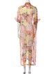 Dries Van Noten Floral Print Long Dress