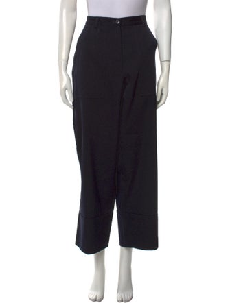 Dries Van Noten Wool Wide Leg Pants