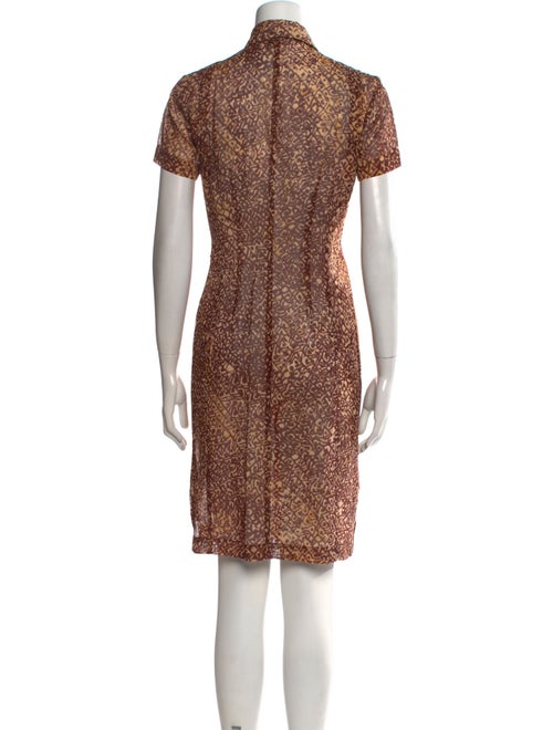 Dries Van Noten Animal Print Knee-Length Dress