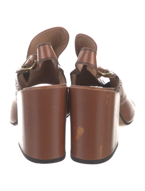 Dries Van Noten Leather Slingback Sandals