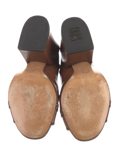 Dries Van Noten Leather Slingback Sandals