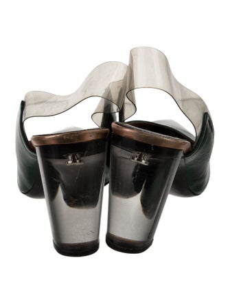 Dries Van Noten Leather Slingback Pumps