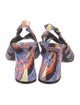 Dries Van Noten Striped Slingback Sandals
