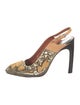 Dries Van Noten Sequins Printed Slingback Pumps