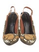 Dries Van Noten Sequins Printed Slingback Pumps