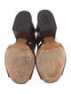 Dries Van Noten Leather Printed Slides