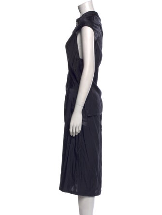 Dries Van Noten Cowl Neck Long Dress