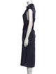 Dries Van Noten Cowl Neck Long Dress