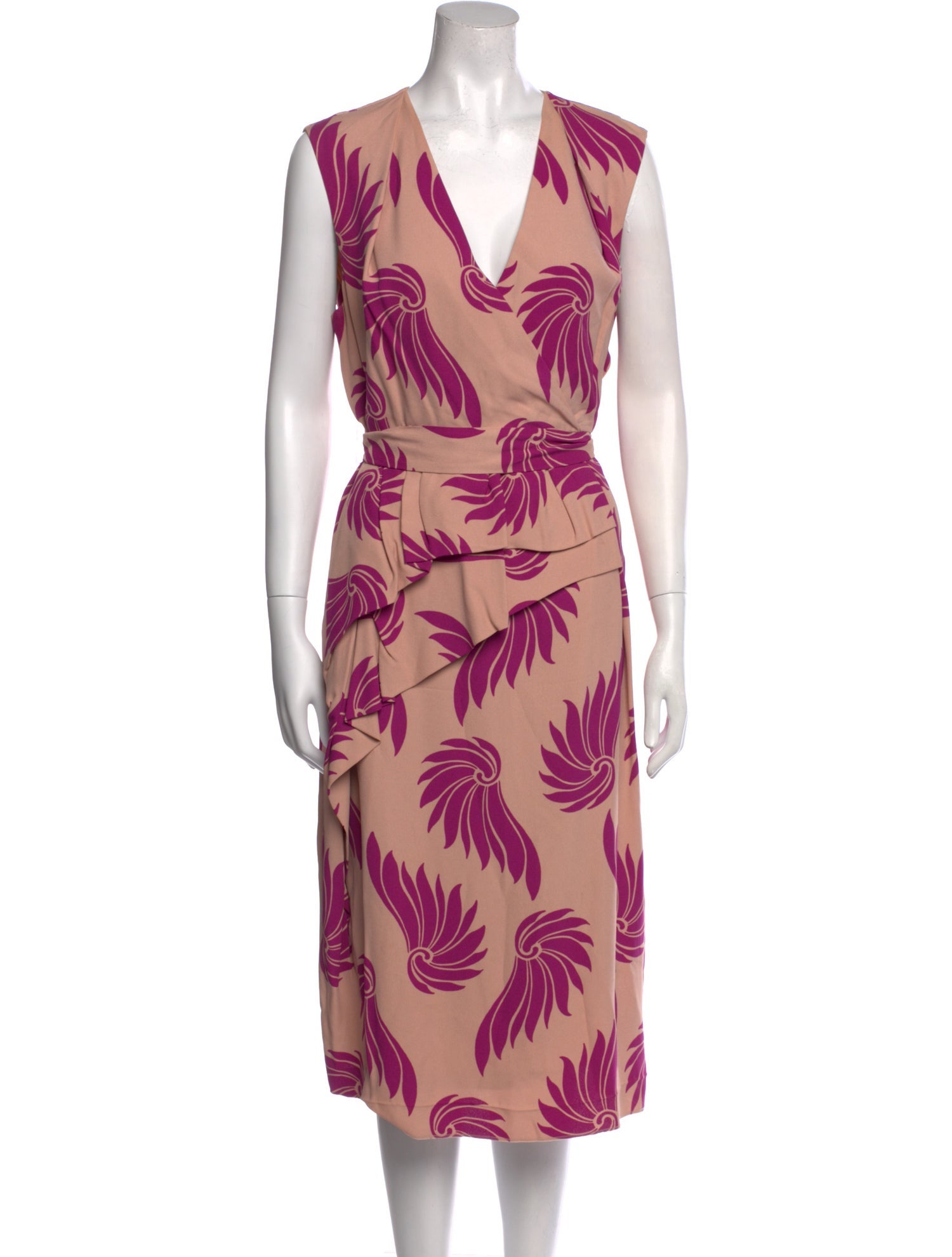 Dries Van Noten Floral Print V-Neck Tunic