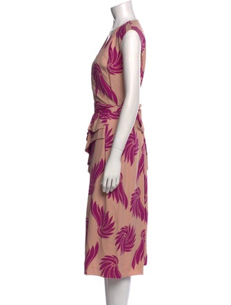 Dries Van Noten Floral Print V-Neck Tunic