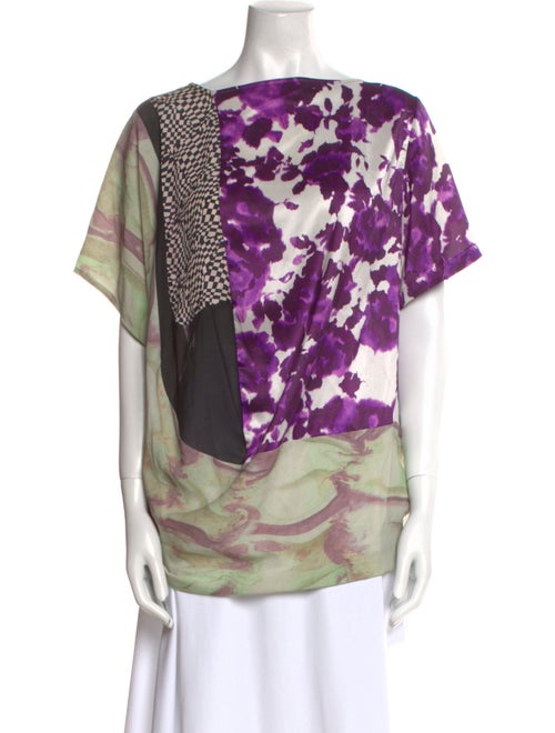 Dries Van Noten Silk Printed Blouse
