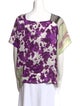 Dries Van Noten Silk Printed Blouse