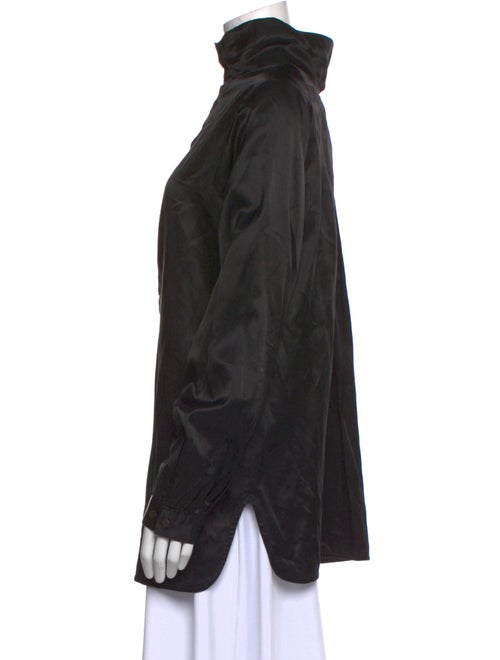 Dries Van Noten Mock Neck Long Sleeve Sweatshirt