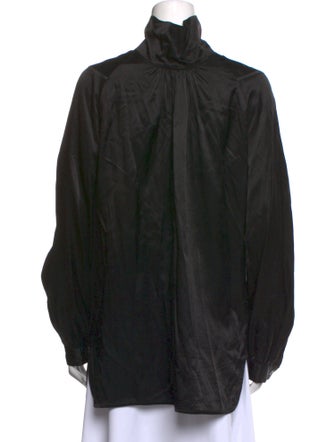 Dries Van Noten Mock Neck Long Sleeve Sweatshirt