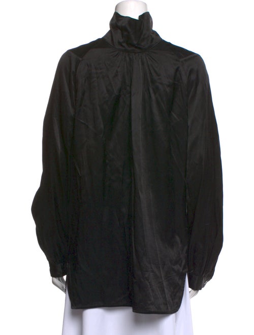 Dries Van Noten Mock Neck Long Sleeve Sweatshirt