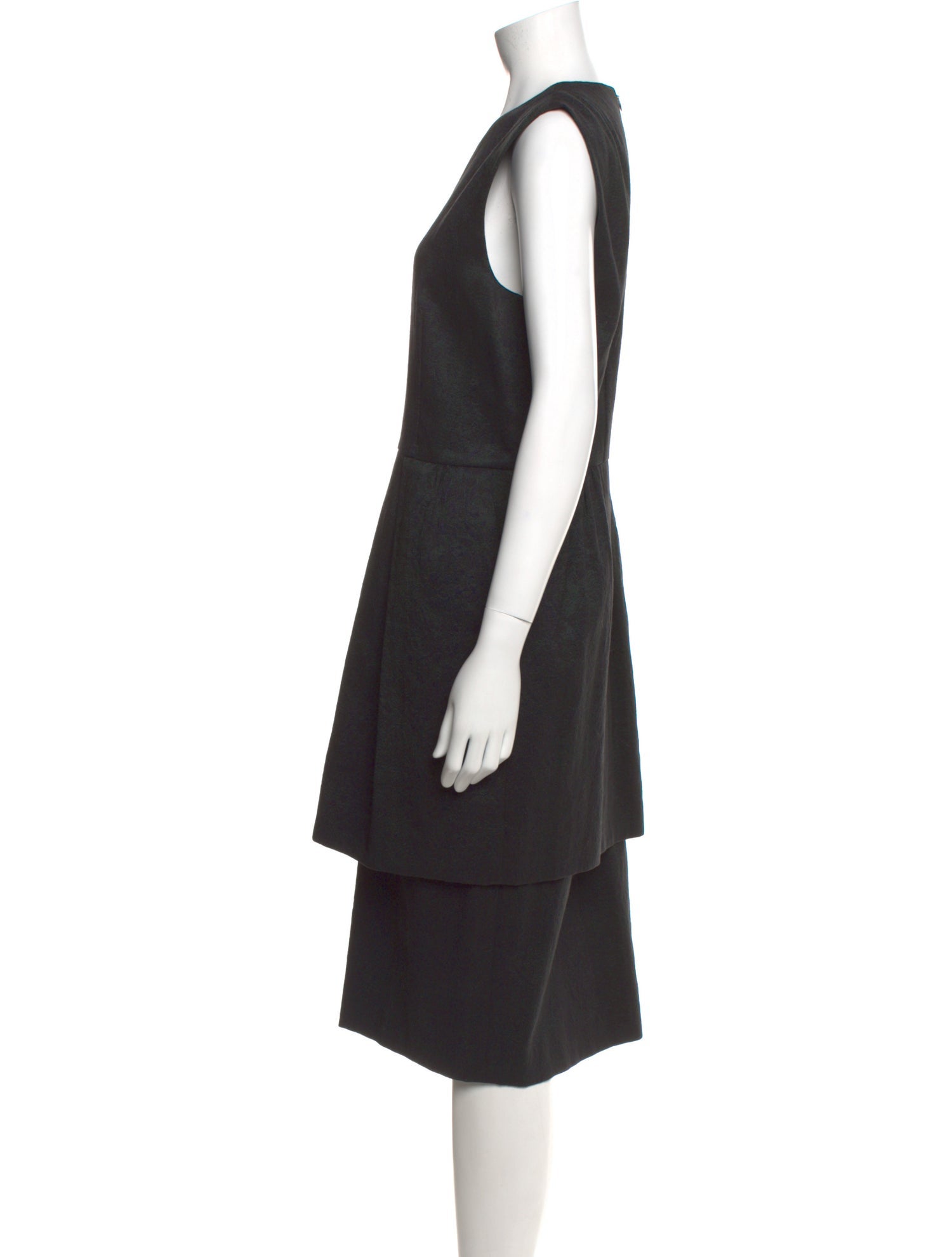 Dries Van Noten Crew Neck Midi Length Dress