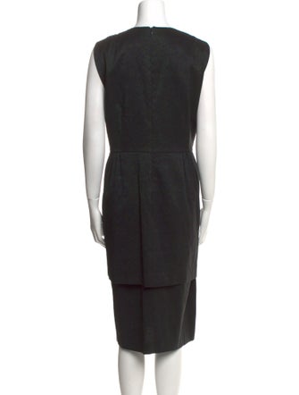 Dries Van Noten Crew Neck Midi Length Dress
