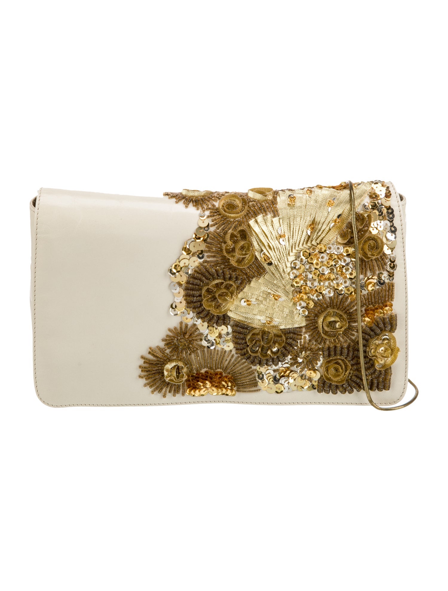Dries Van Noten Leather Evening Bag