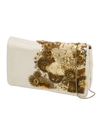 Dries Van Noten Leather Evening Bag