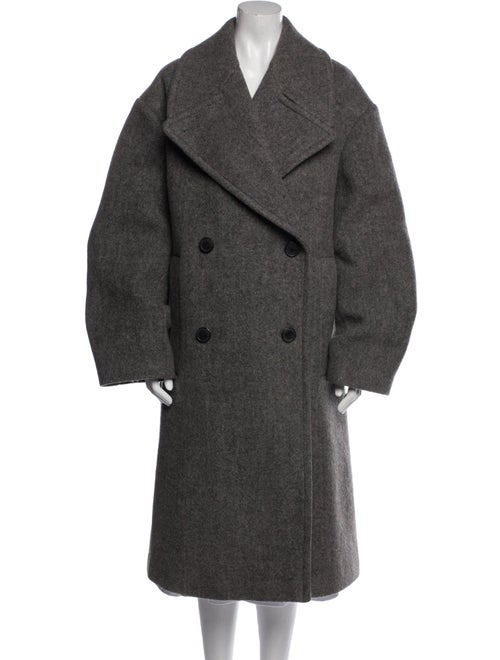 Dries Van Noten Wool Faux Fur Coat