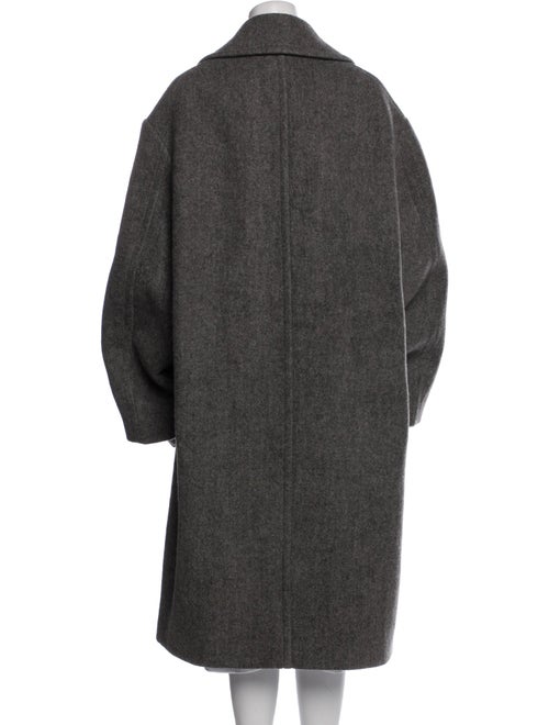 Dries Van Noten Wool Faux Fur Coat