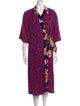 Dries Van Noten Printed Midi Length Dress