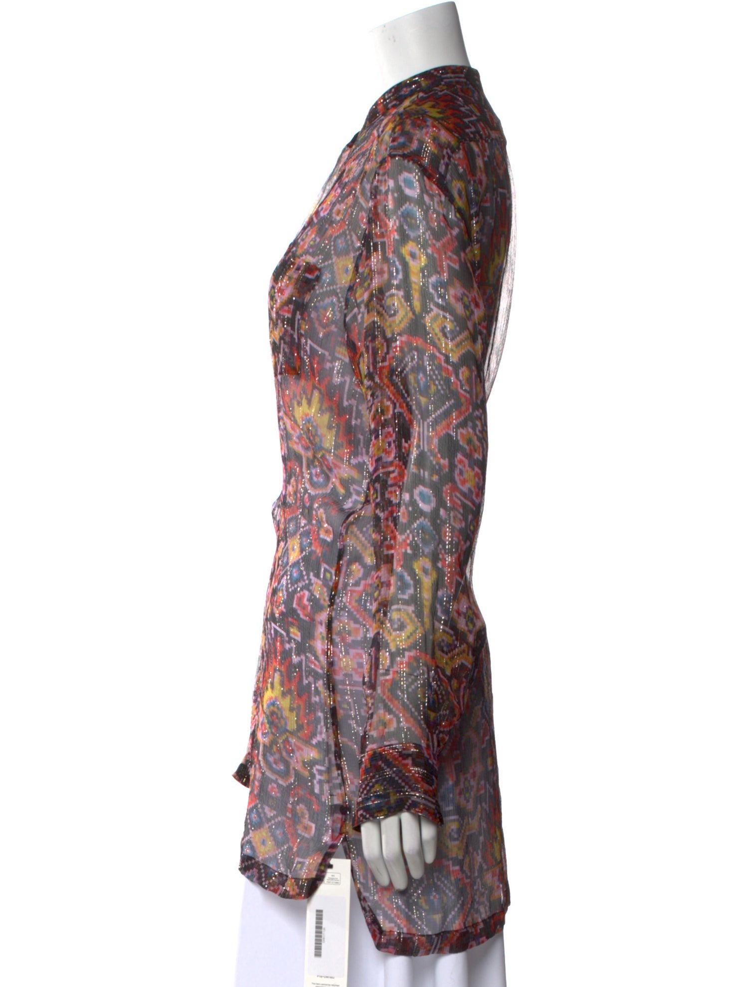 Dries Van Noten Silk Printed Blouse