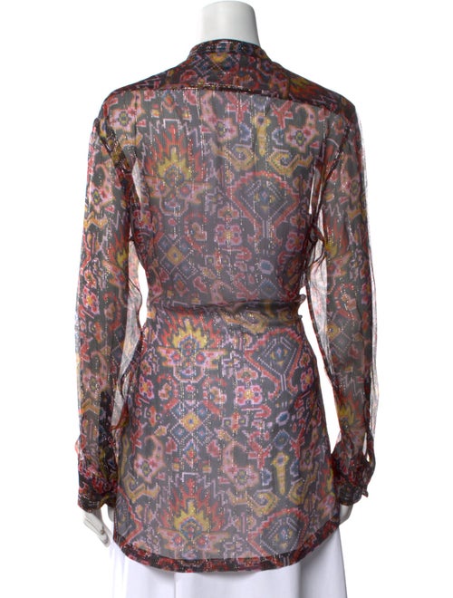Dries Van Noten Silk Printed Blouse