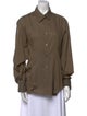 Dries Van Noten Long Sleeve Button-Up Top