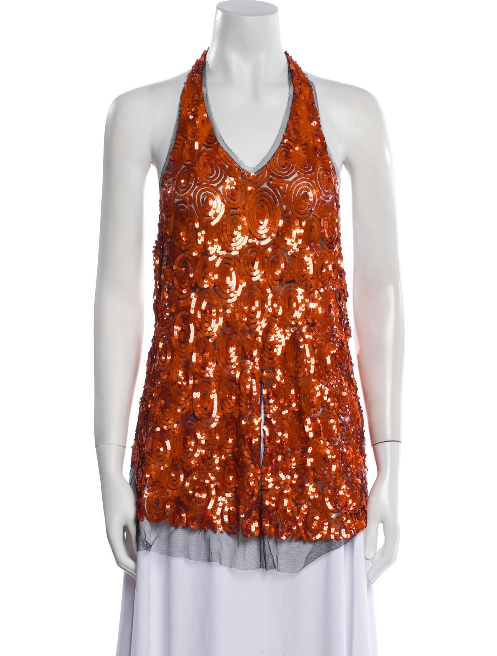 Dries Van Noten Printed Halterneck Top