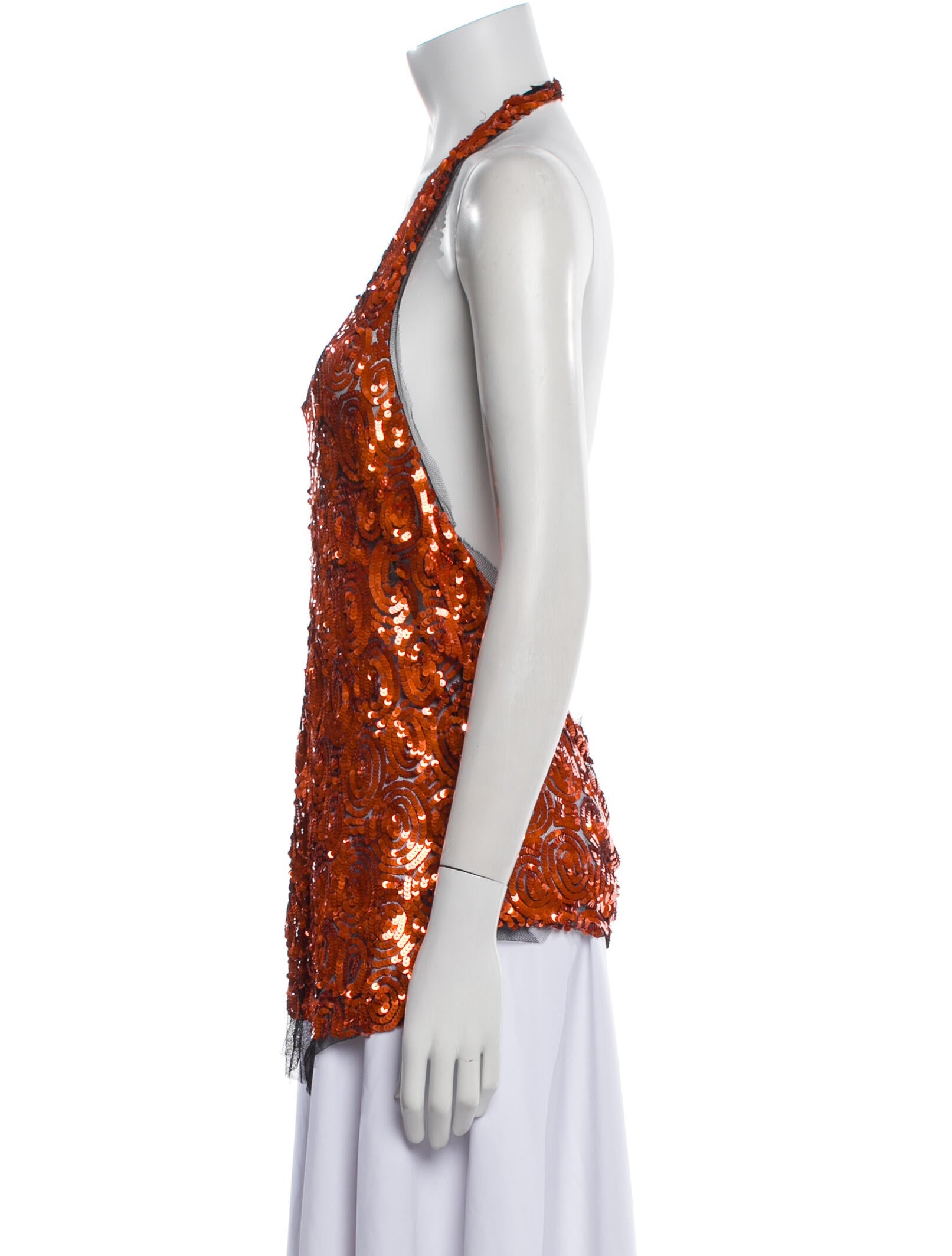 Dries Van Noten Printed Halterneck Top